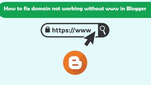 domain not working without www in Blogger